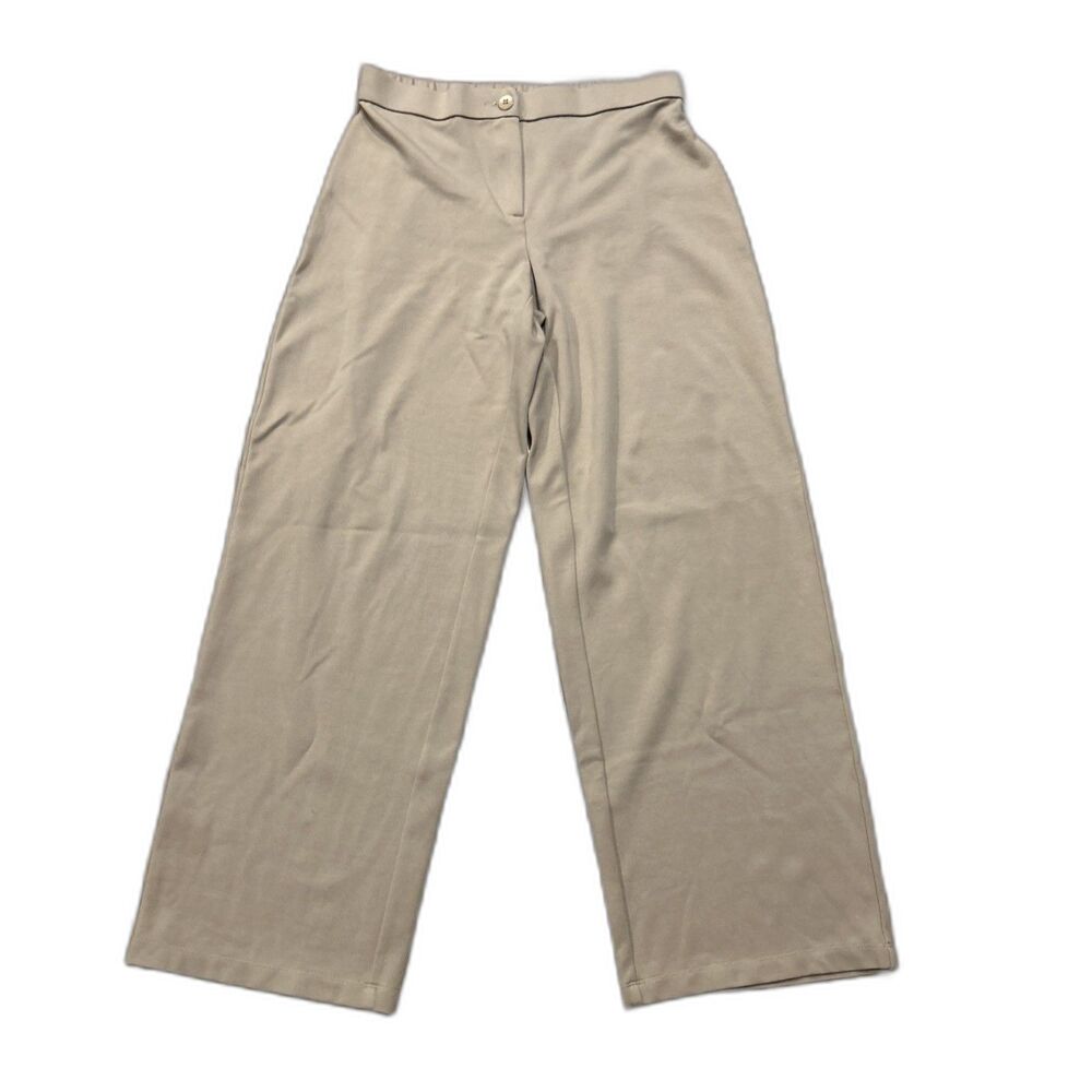 Eileen Fisher Pants Womens Small Lightweight Ponte Wide Leg Stretch Pockets